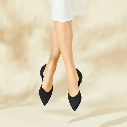 Pointed-Toe D'Orsay Flats (Melia)