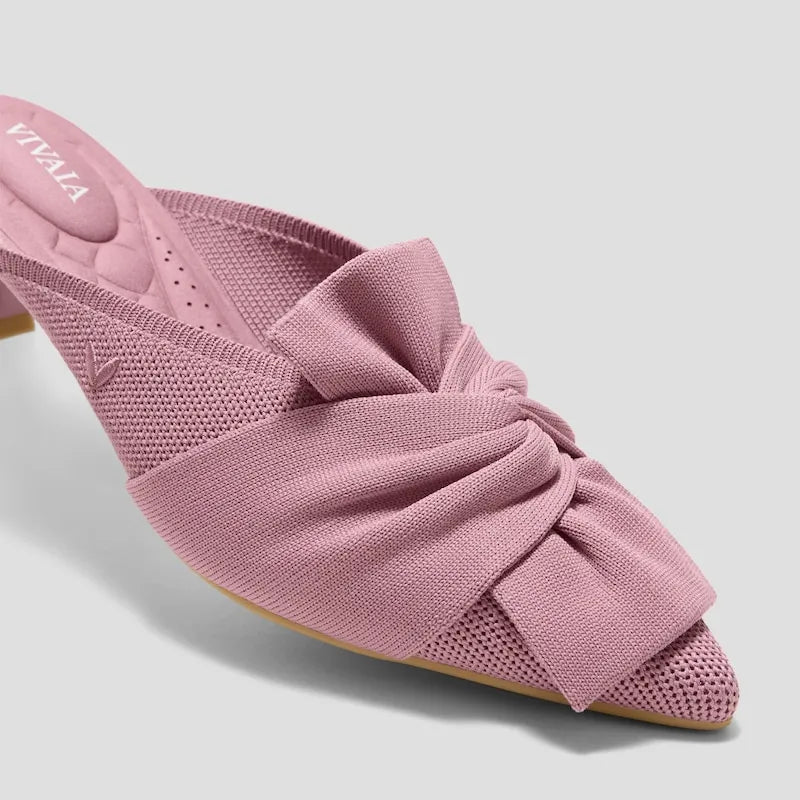 Pointed-Toe Bow Sandals (Samira)