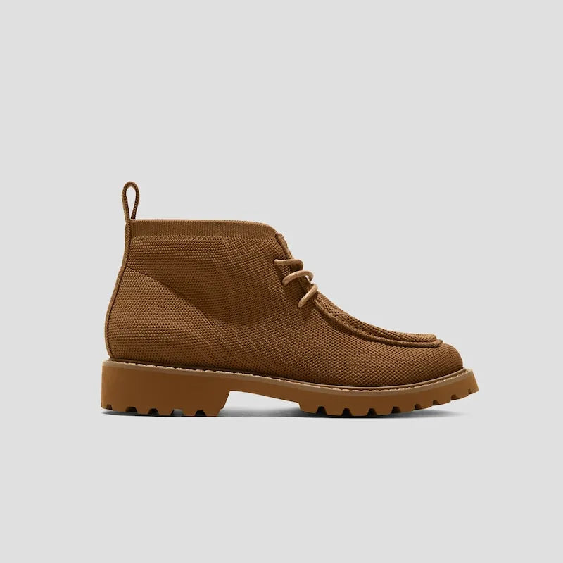 Round-Toe Lug Sole Ankle Boots (Francis)
