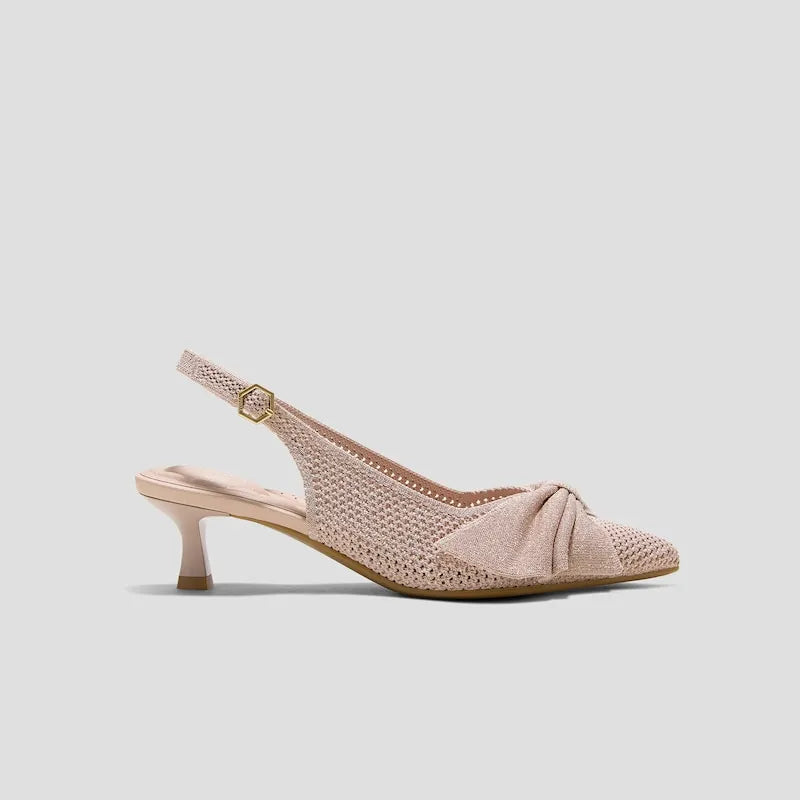 PointEase Bow Slingback Heels (Sanna)