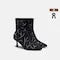 Limited Edition | Pointed-Toe Velvet Ankle Heel Boots (Errai)