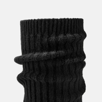 Round-Toe Knee-High Wool Wedge Boots (Eduarda)