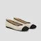 Square-Toe V-Cut Flats (Margot 2.0)