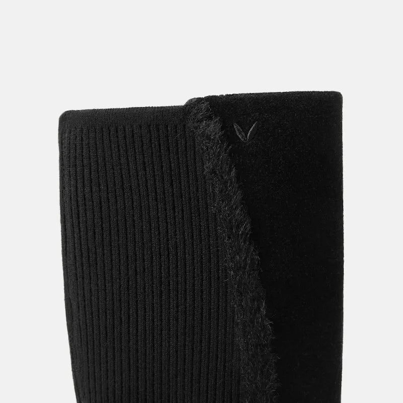 Square-Toe Block-Heel Knee-High Boots (Atria)