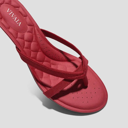 Round-Toe Kitten-Heel Sandals (Emeline)
