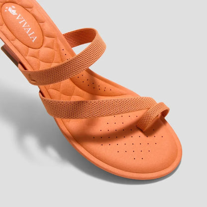 Round-Toe Toe Ring Sandals (Eden)
