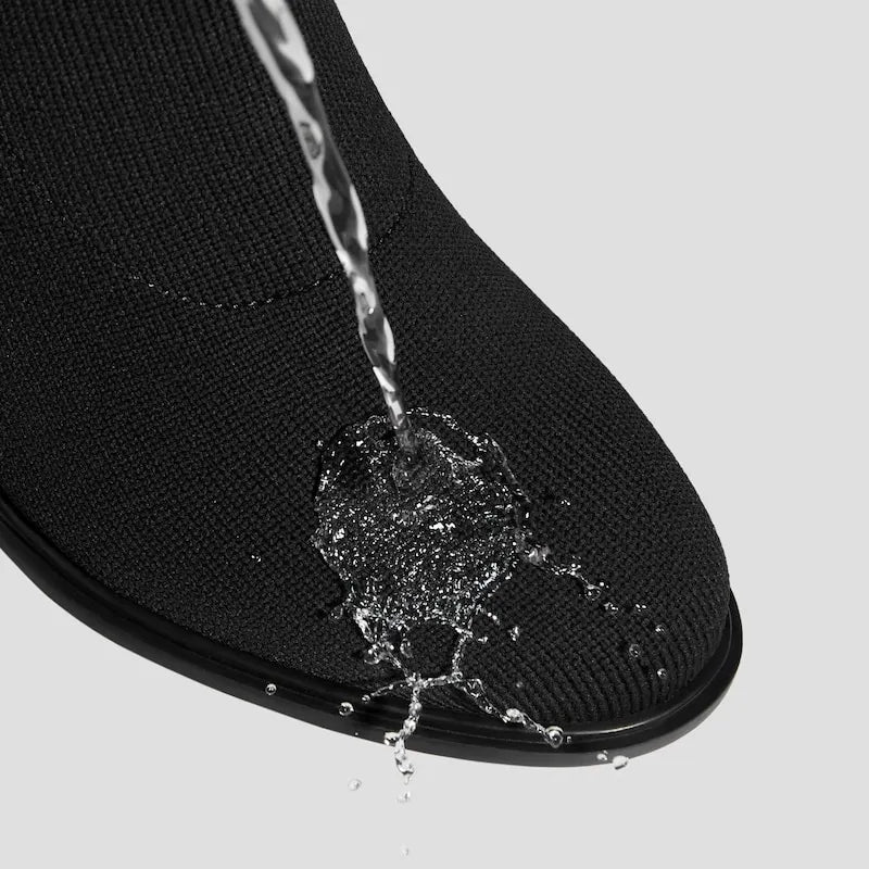 Almond-Toe Running Heel Boots (Amanda)