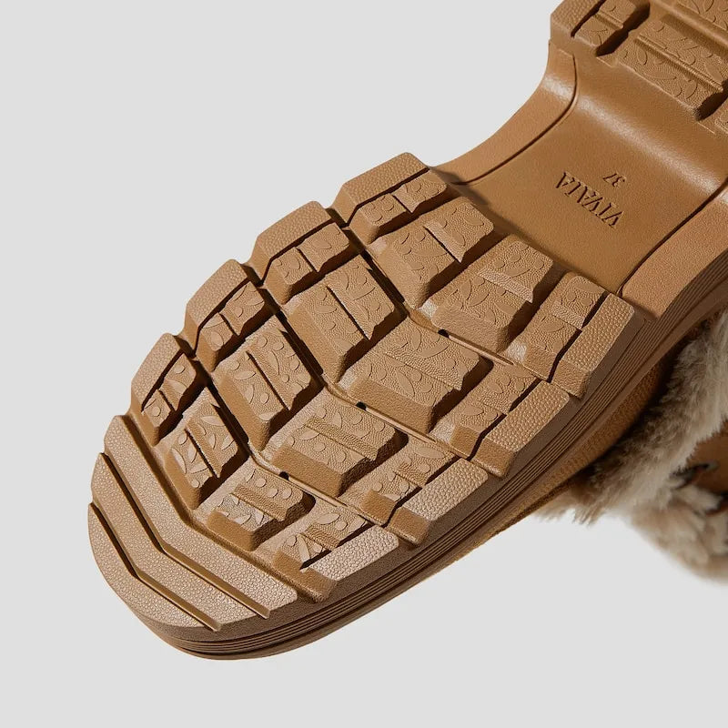 Faux Fur Water-Repellent Lightweight Warm Boots (Terry)