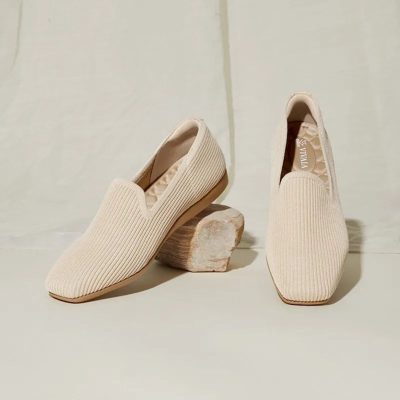 Water-Repellent Square-Toe Loafers (Samantha Walker)