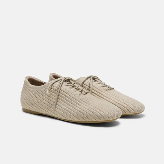 Square-Toe Derby Flats (Cheslea)