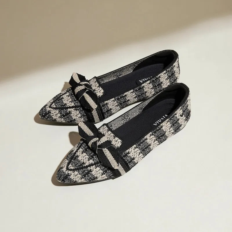 Pointed-Toe Bow Loafers (Michelle 2.0)