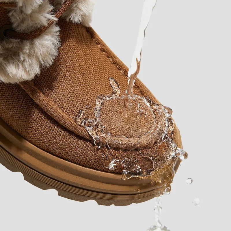 Faux Fur Water-Repellent Lightweight Warm Boots (Terry)