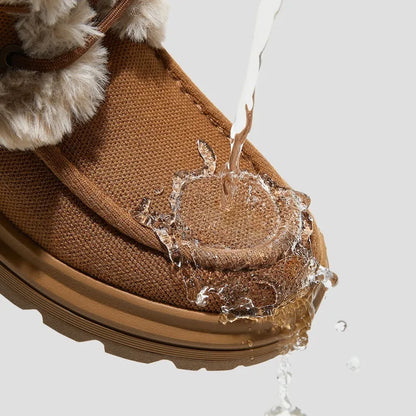 Faux Fur Water-Repellent Lightweight Warm Boots (Terry)
