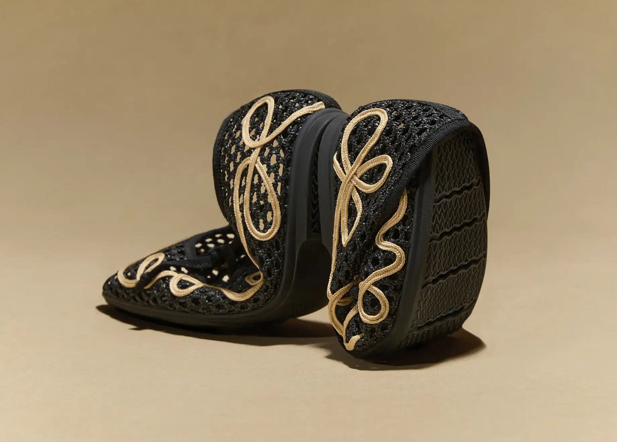 Margot Square-Toe Mesh Flats (Makayla)