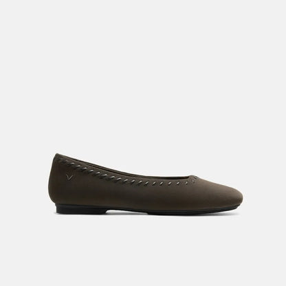 Velvet Whipstitched Flats (Mirit)
