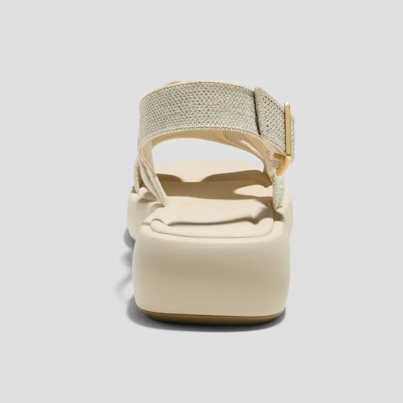Square-Toe Platform Sandals (Hatty)