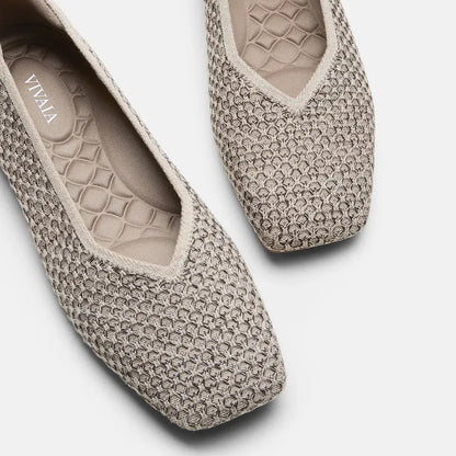 Square-Toe Margot V-Cut Flats (Margot 3.0)