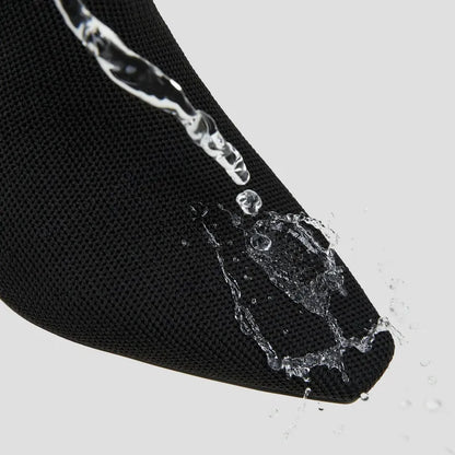 Small Square-Toe Water-Repellent Boots (Theresa)