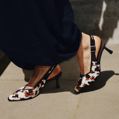 Pointed-Toe Slingback Heels (Addison)